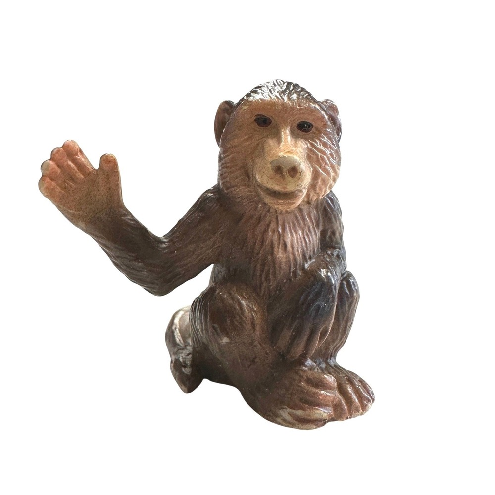 Schleich Baboon Child Monkey Figurine 14309 Waving 2002 Animal Miniature Safari